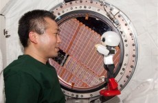 Japanese robot chats with astronaut on space station