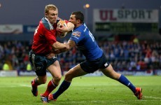 Keith Earls lining up another run as Munster's outside centre