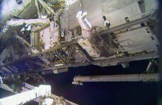 Spacewalking astronauts make speedy station repairs