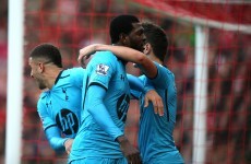 Rejuvenated Adebayor scores a double, celebrates with woeful dance routine