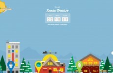 Santa leaves the North Pole in just over 2 hours according to Google Maps