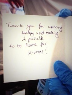 Passenger leaves heartwarming message for staff at Dublin Airport
