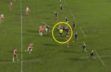 Irish referee floored after copping box-kick clearance to the face