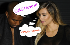 Kim got a really ugly handbag from Kanye for Christmas... it's the Dredge
