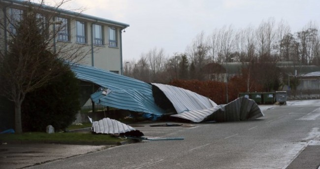 Roofs blown down, trees across the road and loose trampolines: Your 'storm watch' pics...