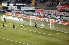 Late contender for worst open goal miss of 2013