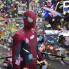 Spider-Man Checking Out Confetti in Times Square Pic of the Day