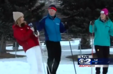 Watch local news reporter pass out then amazingly continue her segment