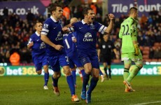 Keane scouts five Irishmen as Baines saves Everton at the death