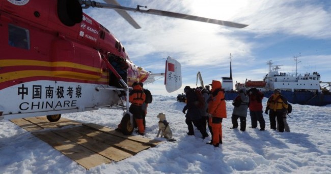 Stranded Antarctic passengers finally rescued from stuck ship