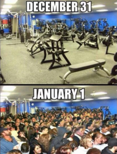 8 people who aren't buying your new year fitness resolution