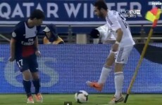 VIDEO: Real Madrid's Dani Carvajal is tackled by a corner flag