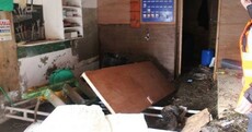 Waves damage Coast Guard station - while volunteers out helping others