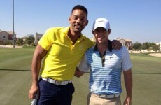 Will Smith drops in on Rory McIlroy's pre-season training in Dubai
