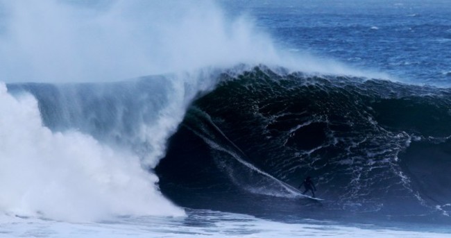 Stormy weather makes for spectacular surfing in Mullaghmore