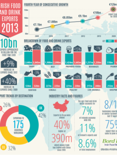 This is where Irish food and drink was sold last year and how well it did