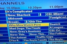 There was some interesting scheduling on 3e last night