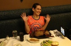This tiny woman broke the world steak eating record in less than 3 minutes