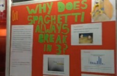 Here's why spaghetti always breaks into three parts*