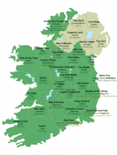 All 32 counties of Ireland with their literal English translations