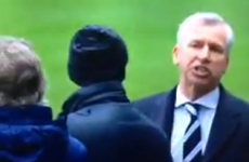 VIDEO: Alan Pardew spits foul-mouthed abuse at City boss Pellegrini