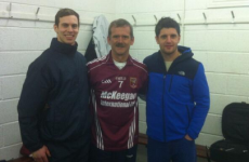 Cushendall's biggest fan Chris Hadfield hangs out with Antrim hurlers