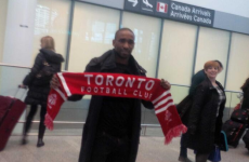 Jermain Defoe had quite the welcoming party on his Toronto arrival