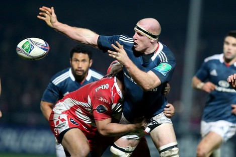 O'Connell led the defensive display for Munster, as well as contributing in attack.