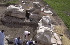 Huge statue of Egyptian pharaoh unearthed in Luxor