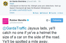 This Garda Traffic Twitter exchange with the Rubberbandits is outstandingly Irish