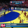 Wait till you see the spin on this goal from the European Handball Championships