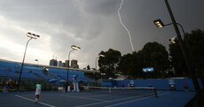 Australian Open weather: good for photography, not great for tennis