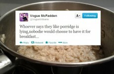 Tweet Sweeper: Vogue McFadden gets real about the porridge myth