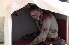 Walking Dead actor pranks co-star aided by one armed teenager