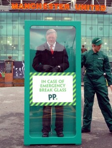 'In case of emergency, break glass' -- Paddy Power trolls United fans with Ferguson model