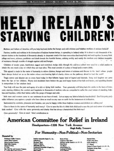 American campaign to help 'starving, cold, barefooted children' of Ireland