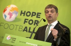 Jerome Champagne, the brilliantly-named FIFA candidate, wants sin bins and orange cards