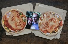 Dominos pizza creates 'pizza-selfies' for couple on their wedding day