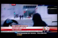 Guy slips hilariously on ice on US news (in shameless imitation of the RTÉ fella)
