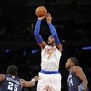 Carmelo Anthony's record-breaking 62 points included this half-court buzzer beater