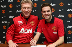 Juan Mata officially becomes a Manchester United player