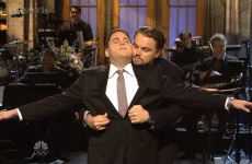 Jonah Hill and Leonardo DiCaprio beautifully recreated a Titanic moment last night