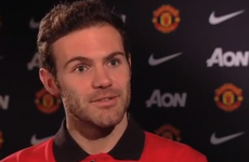 Check out Juan Mata's first interview as a Manchester United player