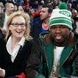 Meryl Streep and 50 Cent sat next to each other at a basketball game