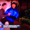 Weatherman gets attacked during live report, knees the guy in the balls