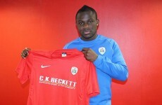 Emmanuel Frimpong looks absolutely chuffed with his Barnsley move