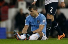 115-goal Man City will have to cope without Sergio Aguero for a month