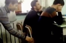 Well this chair pulling prank didn't go exactly to plan