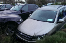 Snapshot: Mike Ross' car got totally rucked today