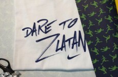 Zlatan sent Cristiano Ronaldo a 'Dare to Zlatan' t-shirt for his birthday